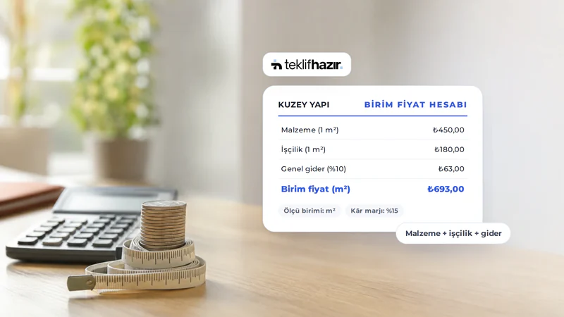 Birim Fiyat Nasıl Hesaplanır? Teklifte Doğru Birim Fiyat Rehberi